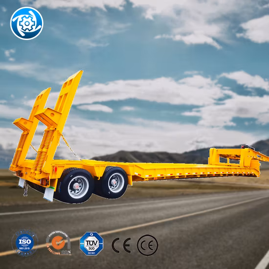Extendable Semi Trailer Adjustable Length for Transporting Oversized Cargo